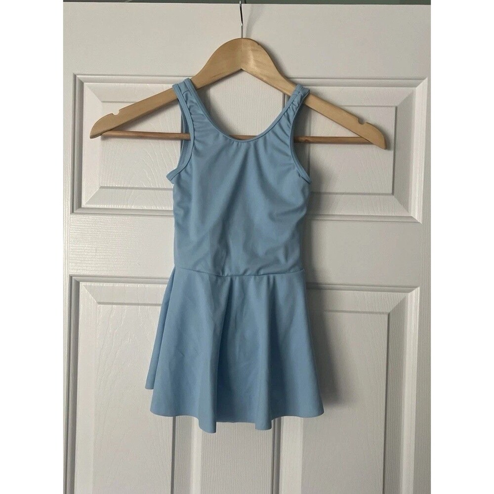 Weissman Leotard With Skirt Blue Small Child Sleeveless Dance Ballet